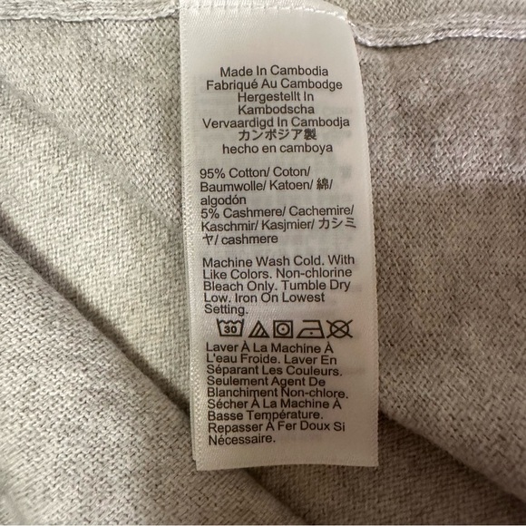 Jcrew Cotton-blend V-neck cardigan sweater size L (c6 - Picture 13 of 14